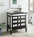 32 Mirror Reflection Ambrosia Bathroom Sink Vanity Cabinet Model HF0534GT