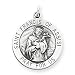 Sterling Silver Antiqued Saint Francis of Assisi title=