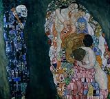 Wallmonkeys Peel and Stick Wall Decals - Death and Life by Gustav Klimt - Removable Graphic
