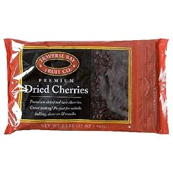 Traverse Bay Dried Fruit, Dried Cherries, 2-Pound Bags (Pack of 2)