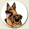 German Shepherd Auto Coaster, Single Coaster for Your Car