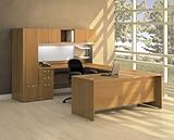 Modular Office Furniture Set 4 - Quantum Modern Cherry Collection - Bush Of ....