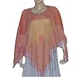 Girls Poncho Wool Dress in Jacquard Design 40 x 40 inches (pnch277)