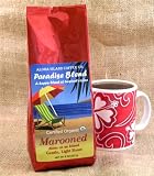 'Marooned', Light Roast; USDA Certified Organic Gourmet Coffee; from Aloha Island; 1 LB, Whole Bean