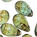 Czech Glass Smooth Teardrop Beads 9x6mm - Luminescent Green (20)