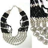 SG Paris Neck Shining Silv 50cms 5 Lig Noir/Jet Necklace Necklace Glass Bargains Women Z Other Winter Fashion Jewelry / Hair Accessories Z Others
