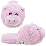 Pink Pig Vibrating Massage Animal Slippers for Women