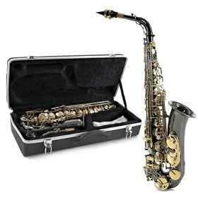 Alto Saxophone by Gear4music Black & Gold