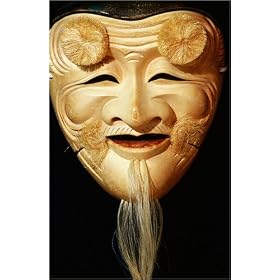 photographie Noh mask Okina. est disperible en (L x H): 40 x 60 cm de F. Carter