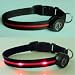 Dog Collar with Red LED Lights, Multi-Function, Large