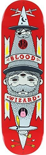 Blood Wizard Skateboards Jeremy Fish Skateboard Deck - 8.5 x 32 by Blood Wizard Skateboards