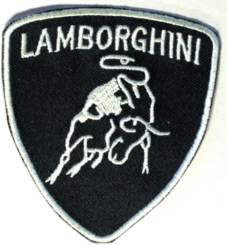 LAMBORGHINI embroidered iron on patch/crest/applique 3 x 3 inch