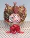 Scott's Cakes Large Tempt Me Valentine Basket no Handle Heart Wrapping