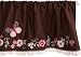 Carter's Butterfly Flowers Valance, Pink/Choc, 60 X 14