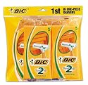 BiC 2 Sensitive Double Blade Mens Shaver 5 Packs of 5