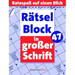 R�tselblock in gro�er Schrift 47 - 5er Einheit