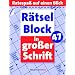 R�tselblock in gro�er Schrift 47 - 5er Einheit