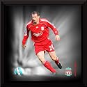 Jamie Carragher 12x12" Dynamic Action Framed Photograph, Liverpool FC.