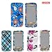 LG Chocolate Touch VX8575 Combo Touch Blue Plaid Cover Protective Case Faceplate Cover + Touch Red Flower on Blue Cover Protective Case Faceplate Cover + Touch Red Flower on White Cover Protective Case Faceplate Cover for LG Chocolate Touch VX8575 + Free LiveMyLife Wristband