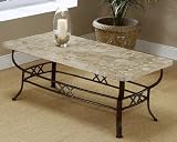 Hillsdale Furniture Brookside Fossil Coffee Table - 4815OTC (Metallic Brown) (18H x 47W x 22D)