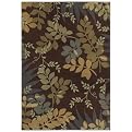 Home Silhoutte Vine Rug Collection - Lt. Dk. Brown