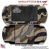 Sony PSP (original) Skin - Camouflage Brown WraptorSkinz Kit by TuneTattoozTM
