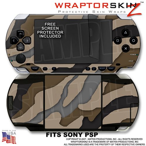 Sony PSP (original) Skin - Camouflage Brown WraptorSkinz Kit by TuneTattoozTM