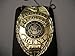 Fugitive Recovery Agent Badge Gold Badge with Holder
