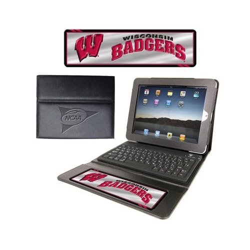 NCAA Wisconsin Badgers Team Promark Executive iPad Case with Keyboard