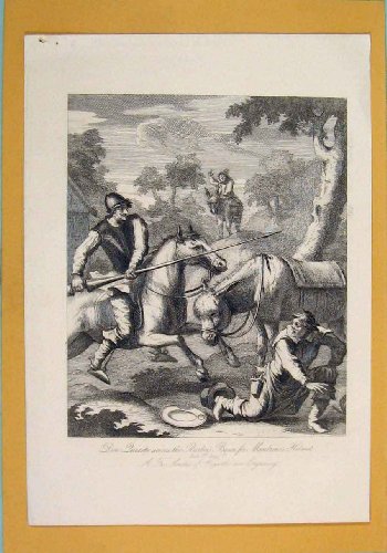 Don Duixcote Barber Bason Mambuno Helmet Hogarth 1835