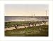 The beach Warnemunde Mecklenburg-Schwerin Germany, c. 1890s, (L) Library Image