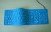 ICYANT Key Fleixible Waterproof Silicone USB KB Blue Full-Sized Image