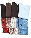 Charter Club Pajamas, Home for the Holiday Mix it Up Flannel Set