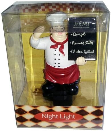 Quaint Chef with Menu Night Light