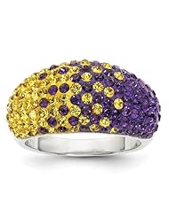 Sterling Silver Swarovski Elements Baton Rouge Spirit Ring