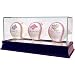 Glass Triple Baseball Display Case