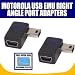 Motorola USB Emu Right Angle Port Adapters (2-Pack) for Pearl 8100, Curve 8300 and 88...