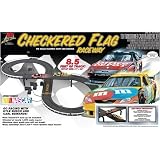 Life Like NASCAR Checkered Flag Electric Slot Car Race Set