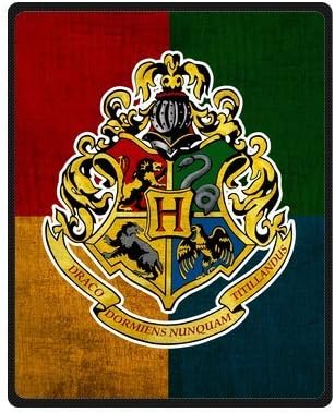 Super Soft Fuzzy Fur Warm Harry Potter Hogwarts School Logo Plush Throw Blanket 50 X 80 inches