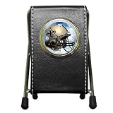 New-Orleans-Saints-v1 Pen Holder Desk Clock