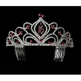 Red Sweet 16 Tiara