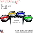 Ripped Metal Colors Skin by WraptorSkinz fits Rock Band Drum Set for Nintendo Wii, XBOX 360, PS2 & PS3 (DRUMS NOT INCLUDED)