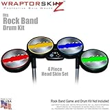 Ripped Metal Colors Skin by WraptorSkinz fits Rock Band Drum Set for Nintendo Wii, XBOX 360, PS2 & P