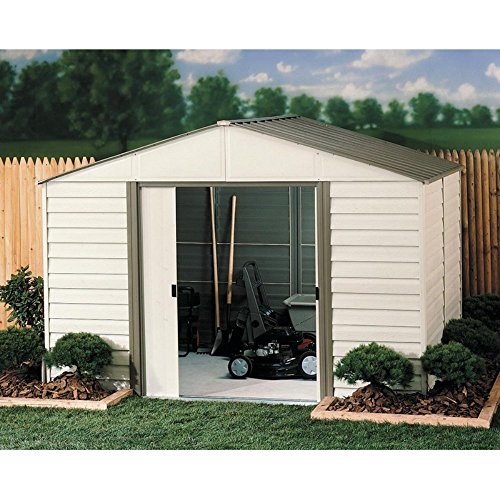 Milford Vinyl Coated Steel Storage Shed Size: 10' Reviews and Prices ...