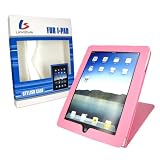 LinkStyle LK-PA4105PK Business Leather Flip Case With Built-in Stand Holder for Apple iPad /With LK-PA7102 Screen Protector