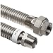 Parker Stainless Steel 316 Flex Hose, Male NPTF + Female NPT, 1" ID x 1.47OD, 5 Feet Long