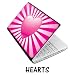 Netbook Skins Fits Acer, Asus, MSI, HP, Samsung - Hearts Pink
