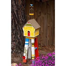 Renaissance Grove Standing Wooden Birdhouse LOB by
