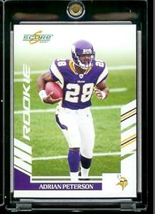 2007 Score # 341 Adrian Peterson - Minnesota Vikings - NFL Football Rookie (RC) Card