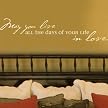 Wall Appliqué -All Days Of Your Life